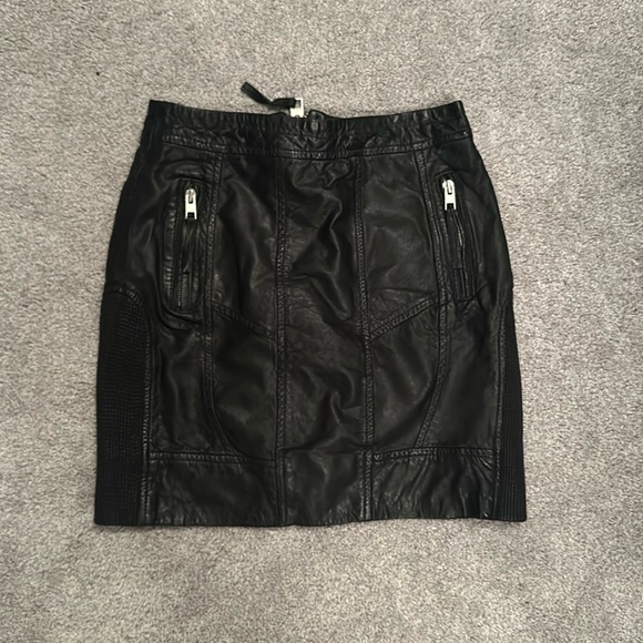 All Saints Dresses & Skirts - All saints leather mini skirt